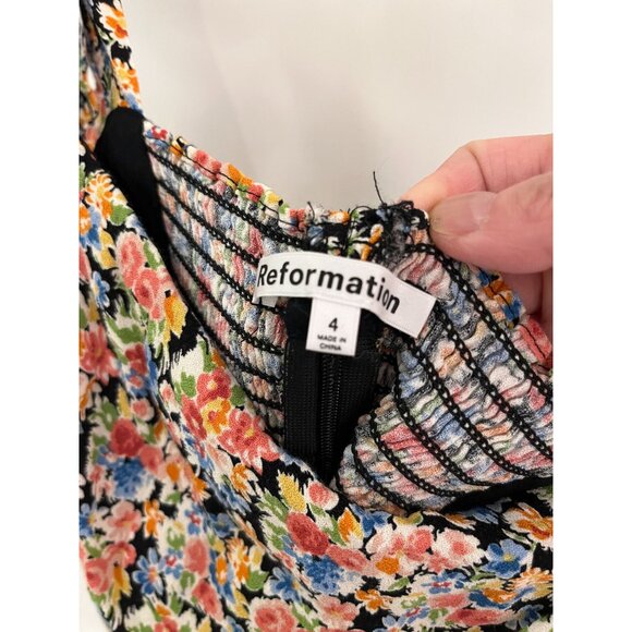 Reformation Ellora Floral Top Size 4 - Picture 5 of 7